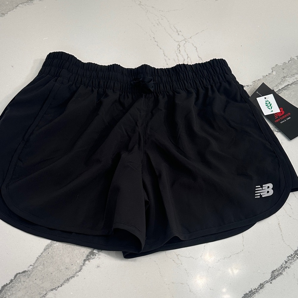 New Balance Women's Black Athletic Core 5 inch Shorts